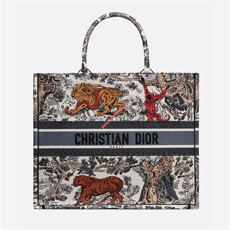 christian Dior tote bag tiger